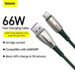 Baseus Water Drop Shaped Lamp SuperCharge Cable for Type-C 66W USB to Type-C Charging Cable - Image 2