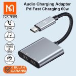 Mcdodo Ca-7550 Adapter Converter Audio Type C To Dual Type C Pd Charging + Call - Image 2