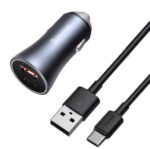 Baseus 40W Golden Contactor Pro Dual Quick Charger Car Charger USB + Type-C