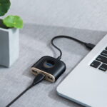 Baseus Square Round 4 in 1 USB Hub Adapter - Image 2
