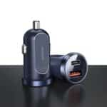 JOYROOM C-A08 Mini 30W Dual USB Ports QC3.0+PD Car Charger