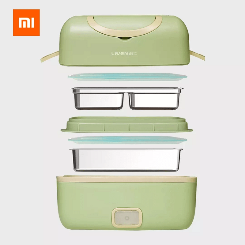 8C4D37491D3385C1E90A354A263De62E752A9F57_Original Liven Fh-18 Electric Lunch Box Portable Smart Cooking Silent Heating Sealed - Image 1