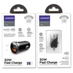 JOYROOM C-A08 Mini 30W Dual USB Ports QC3.0+PD Car Charger - Image 2