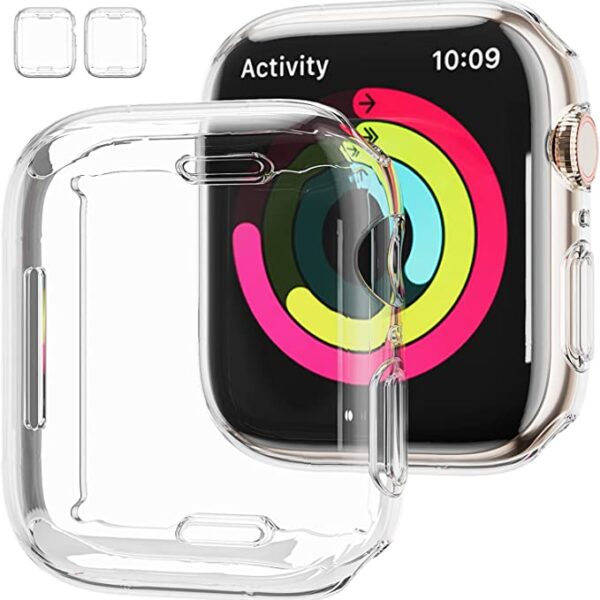 COTEetCI Screen Protector Bumper Protective Case For Apple Watch Series 7 (41mm/45mm)
