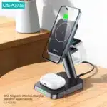 USAMS US-CC150 3IN1 Magnetic Wireless Charging Stand for Apple Devices