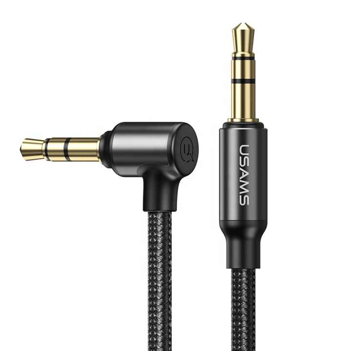 USAMS US-SJ557 3.5mm to 3.5mm Right-angle Audio Cable(1.2m)