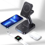 USAMS US-CC150 3IN1 Magnetic Wireless Charging Stand for Apple Devices - Image 2