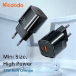 Mcdodo 33W GaN Dual Ports USB-A and USB-C PD QC Fast Charger - Image 3