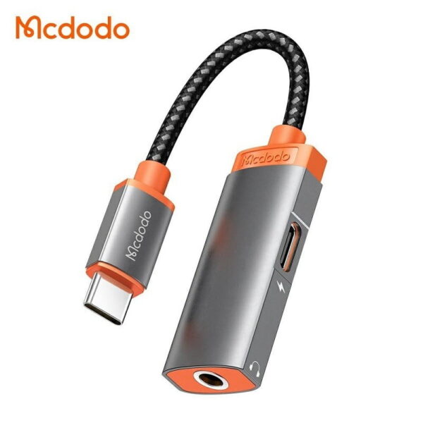 MCDODO MDD CA-050 Digital Audio Earphones Adapter With DC3.5mm Jack + Type-C Charging Port