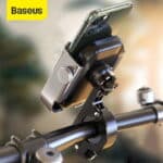 Baseus Motorcycle Phone Holder for Motor Rear View Mirror Handlebar Mount Scooter Motor Bike Holder for Bicycle Phone Holder
