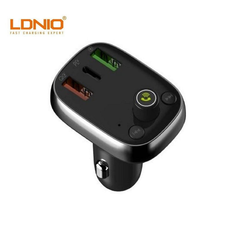 LDNIO C704Q Bluetooth FM Transmitter Triple USB Car Charger