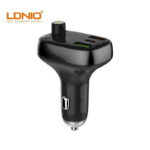 LDNIO C704Q Bluetooth FM Transmitter Triple USB Car Charger - Image 3