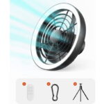 JISULIFE FA17 Outdoor Camping Ceiling Fan LED Light with Small Stand - Image 3
