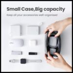 UGeen Electronics Accessories Storage Bag Pouch Leather Storage Organizing Bag for Travel (80359) - Image 3