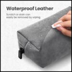 UGeen Electronics Accessories Storage Bag Pouch Leather Storage Organizing Bag for Travel (80359) - Image 4