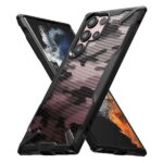 Ringke Fusion X Camouflage Military Grade Bumper Protective Case for Galaxy S22 Ultra