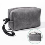 UGeen Electronics Accessories Storage Bag Pouch Leather Storage Organizing Bag for Travel (80359)