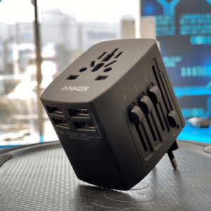 Gadgetoo Anker Universal Travel Adapter With 4 Usb Ports – Black