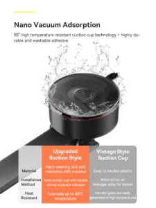 Gadgetoo Baseus Wisdom Qi 15W Auto Alignment Car Mount Wireless Charger With Suction Cup