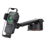 BASEUS Wisdom QI 15W Auto Alignment Car Mount Wireless Charger with Suction Cup - Image 5