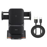 BASEUS Wisdom QI 15W Auto Alignment Car Mount Wireless Charger with Suction Cup - Image 4