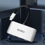 WiWU Alpha C2H 3 in 1 USB C to HDMI USB Hub Adapter - Image 4