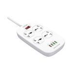 LDNIO SC4407 Defender Series Power Extension Cord 4 Power Socket 4 Usb 2500W