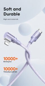 Gadgetoo Mcdodo Ca-1262 Auto Disconnect Usb Type C To Lightning 36W L Type 90 Degree Data Cable 2M