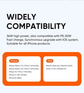 Gadgetoo Mcdodo Ca-1262 Auto Disconnect Usb Type C To Lightning 36W L Type 90 Degree Data Cable 2M