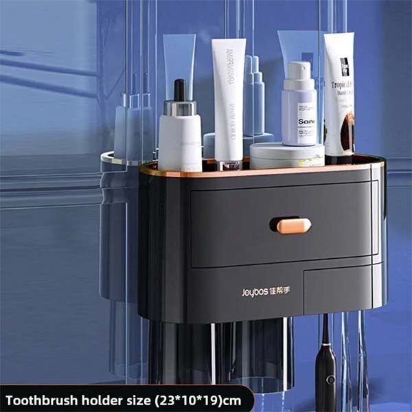Toothbrush Holder Magnetic Adsorption Inverted Automatic Storage Rack (23cm)