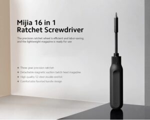 Gadgetoo Xiaomi Mijia 16 In 1 Ratchet Screwdriver