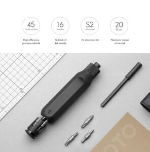 Gadgetoo Xiaomi Mijia 16 In 1 Ratchet Screwdriver