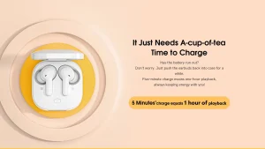 Gadgetoo Qcy T13 Touch Control 4 Microphones Enc Wireless Earphones