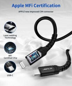 Gadgetoo Jsaux Cl0047 Mfi Usb-C To Lightning Cable 1.8M