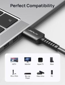 Gadgetoo Jsaux Hdmi To Hdmi 2.1 8K Cable 2 Meter / 3 Meter