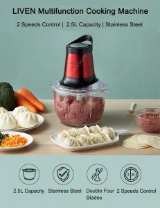 Gadgetoo Xiaomi Liven Multifunction Meat Grinder Cooking Food Processor Slicer 2.5L