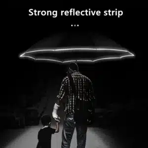 Gadgetoo Xiaomi Automatic Open Close 3 Fold Button Umbrella With Reflective Strip