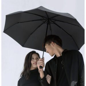 Gadgetoo Xiaomi Automatic Open Close 3 Fold Button Umbrella With Reflective Strip