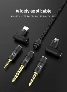 Gadgetoo Trn Replaceable Audio Plug Single Crystal-Copper Type-C/Apple Lighting Plug Connector