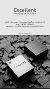 Gadgetoo Moondrop Dawn 4.4Mm Dual Cs43131 Full Balanced High-Performance Mini Usb Dac / Amp