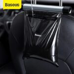 Baseus Car Rear Seat Back Trash Bag Metal Auto Organizer Storage Garbage Bags for Headrest Back Seat Car Accessories
