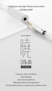 Gadgetoo Moondrop Dawn 4.4Mm Dual Cs43131 Full Balanced High-Performance Mini Usb Dac / Amp