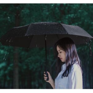 Gadgetoo Xiaomi Automatic Open Close 3 Fold Button Umbrella With Reflective Strip