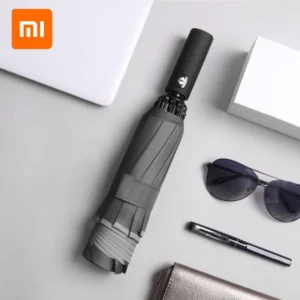 Gadgetoo Xiaomi Automatic Open Close 3 Fold Button Umbrella With Reflective Strip