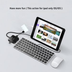 Gadgetoo Coteetci Lightning Otg Hdmi 3In1 Adapter With Usb Camera Port