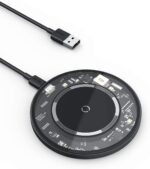 Baseus Simple Magnetic 15W Wireless Charger for iPhone 12 Series – Transparent