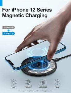 Gadgetoo Baseus Simple Magnetic 15W Wireless Charger For Iphone 12 Series – Transparent