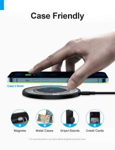 Gadgetoo Baseus Simple Magnetic 15W Wireless Charger For Iphone 12 Series – Transparent
