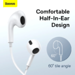 Baseus Encok H17 Wired 3.5mm Sport Earphones - Image 3