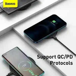 Gadgetoo Baseus Simple Magnetic 15W Wireless Charger For Iphone 12 Series – Transparent
